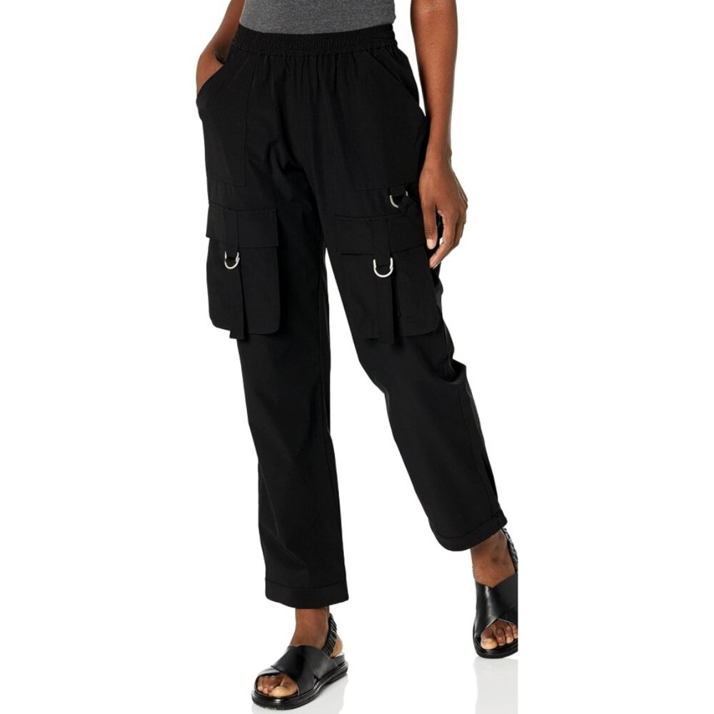 Steve Madden Kat Pants Black Edgy Utility Cargo Gothic Hiking Traveling Joggers
